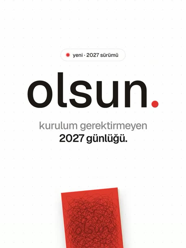 kurulum yok. şarj yok. bildirim yok.